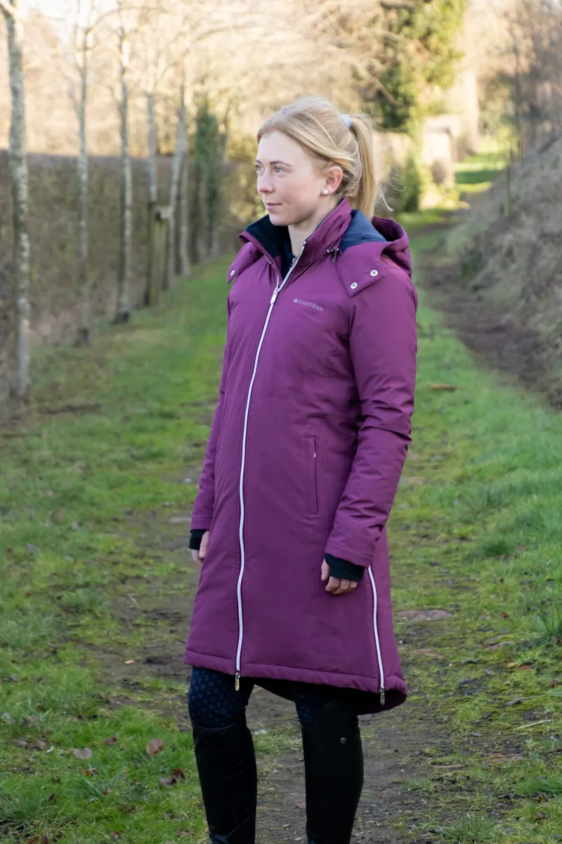 Hy Equestrian Synergy Guard Waterproof Coat - Fig/Navy